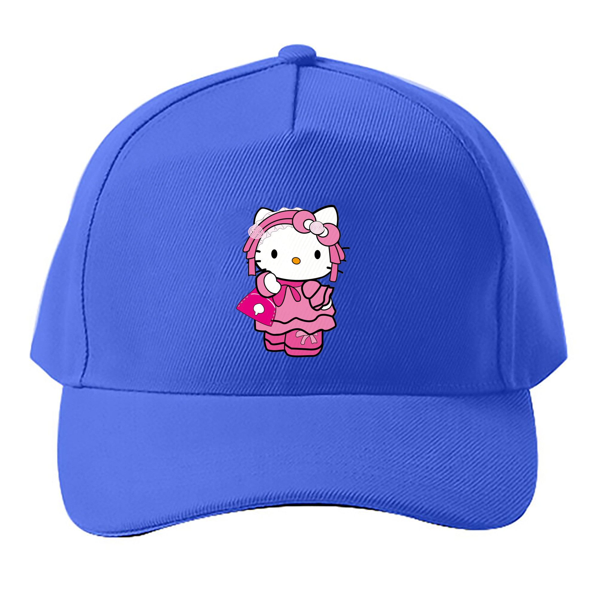 （画像用） Hello Kitty ハローキティ ベースボールキャップ 綿100％ 男女兼用 帽子 スポーツ